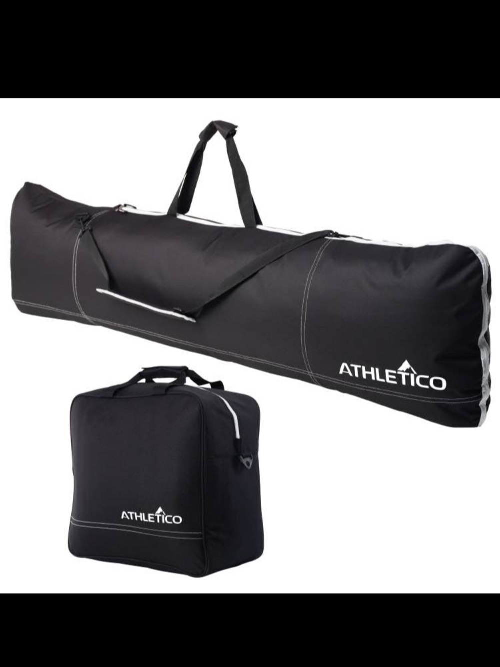 Black Ski Bag and Matching Boot Case Set